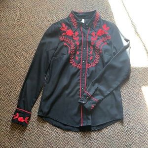 roper pearl snap shirt
